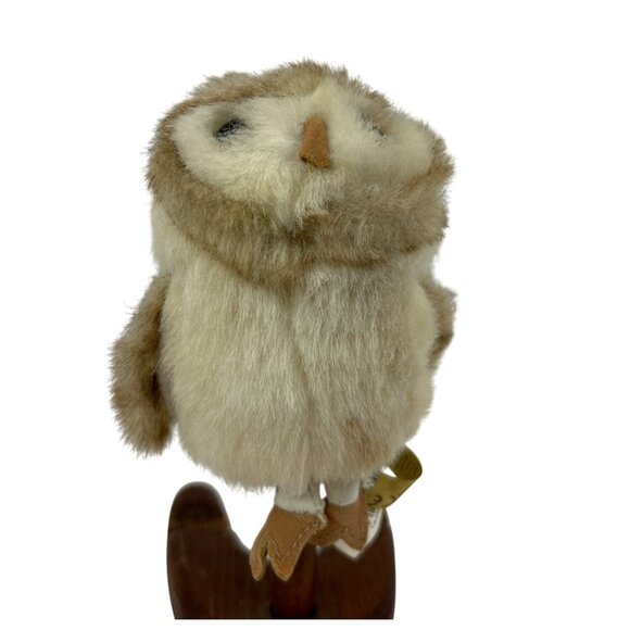 Folkmanis Finger Puppet Barn Owl Mini Plush 4 in Stuffed Animal Bird Toy - Picture 2 of 11